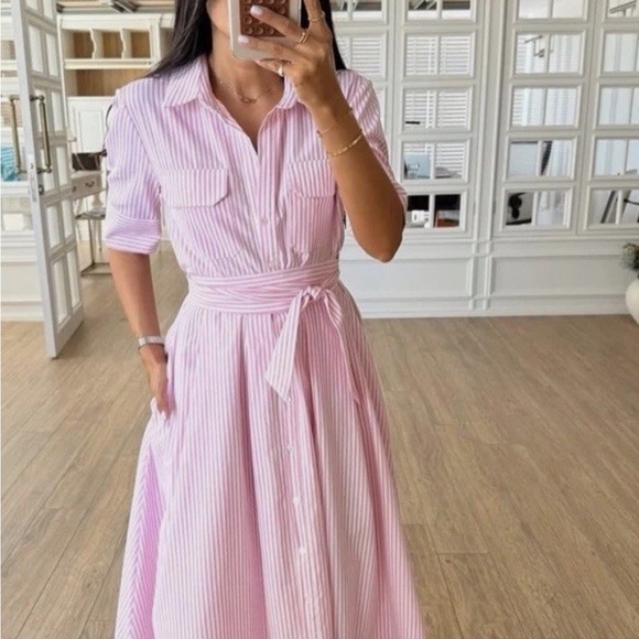 Zara ZW Collection Poplin Shirt Dress - Picture 6 of 16